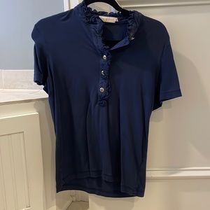 Tory Burch navy polo